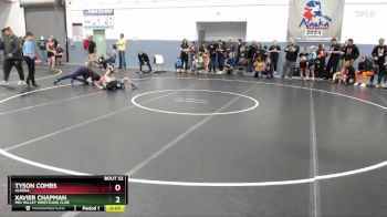 67 lbs Round 1 - Xavier Chapman, Mid Valley Wrestling Club vs Tyson Combs, Alaska