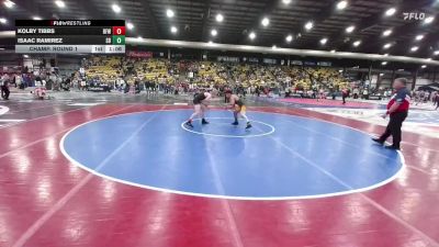 150 lbs Champ. Round 1 - Kolby Tibbs, Belle Fourche Wrestling vs Isaac Ramirez, Sully Buttes