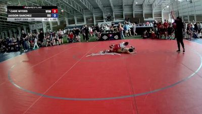 88 lbs Cons. Round 4 - Cade Myers, Wyoming vs Jaxson Sanchez, California