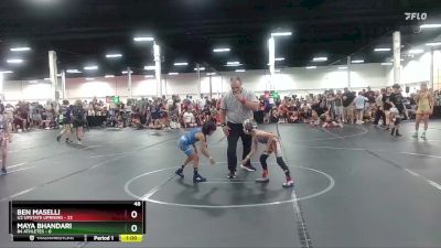 48 lbs Round 3 (6 Team) - Ben Maselli, U2 Upstate Uprising vs Maya Bhandari, 84 Athletes