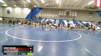 40-42 A Round 2 - Colter Galloway, Charger Wrestling Club vs Wyatt Wilson, Mt. Ridge Youth Wrestling