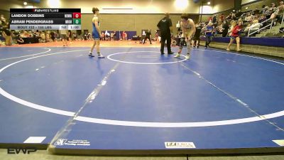 155 lbs Consolation - Landon Dobbins, North Desoto Wrestling Academy vs Abram Pendergrass, Mighty Bluebirds