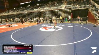 59 lbs Quarterfinal - Greysen Seim, Douglas Wrestling Club vs Barrett Ehrich, Gladiator Wrestling Academy