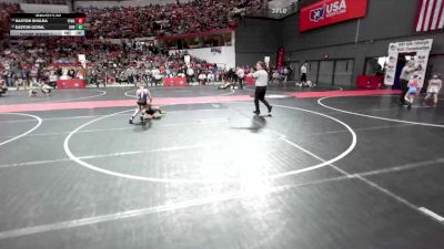 69 lbs Champ. Round 1 - Easton Goral, Denmark Youth Wrestling vs Daxton Shulda, Pewaukee Youth Wrestling Club