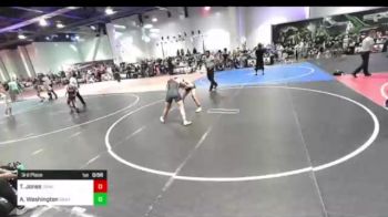 130 lbs 3rd Place - Tru Jones, Dominator Wrestling vs Alana Washington, Snake Pit WC