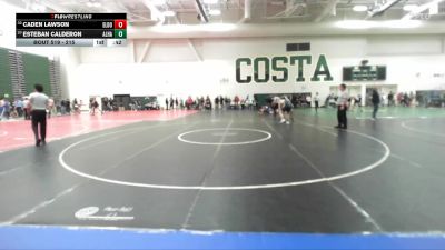 215 lbs Cons. Round 3 - Caden Lawson, El Dorado vs Esteban Calderon, Alhambra