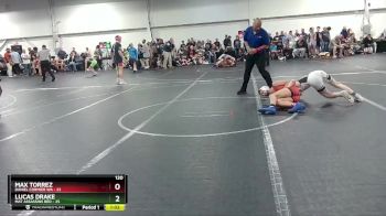 120 lbs Round 1 (4 Team) - Max Torrez, Daniel Cormier WA vs Lucas Drake, Mat Assassins Red