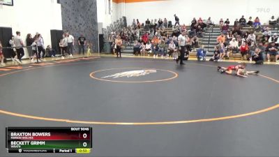 B-8 lbs Cons. Round 1 - Beckett Grimm, Wrath vs Braxton Bowers, Marion Wolves