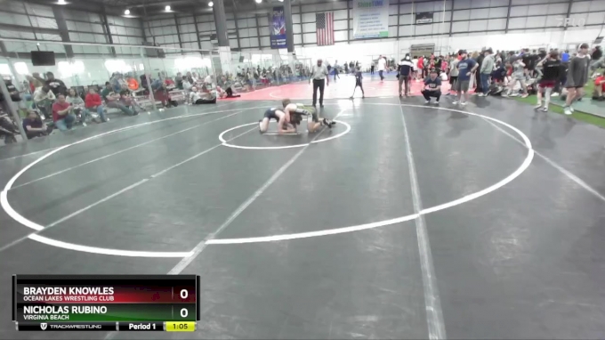 150 lbs Champ. Round 1 - Brayden Knowles, Ocean Lakes Wrestling Club vs ...