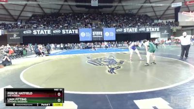 3A 152 lbs Champ. Round 2 - Percie Hatfield, Oak Harbor vs Liam Fitting, Edmonds-Woodway