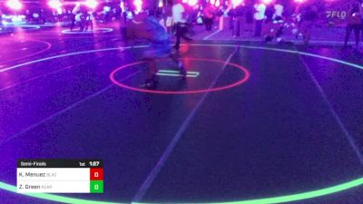 138 lbs Semifinal - Kyle Menuez, Black Fox Wrestling Academy vs Zaen Green, Kearney Matcats