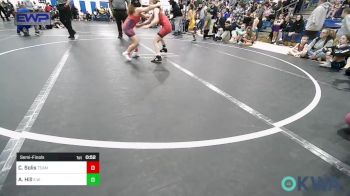 62 lbs Semifinal - Collins Solis, Team Worx Wrestling Club vs Avalyn Hill, Elgin Wrestling