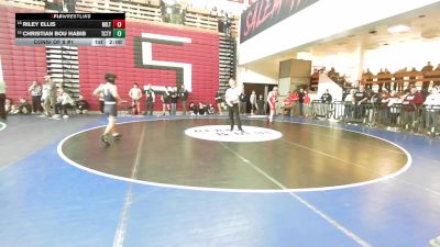 106 lbs Consi Of 8 #1 - Riley Ellis, Milton vs Christian Bou Habib, Tri-County