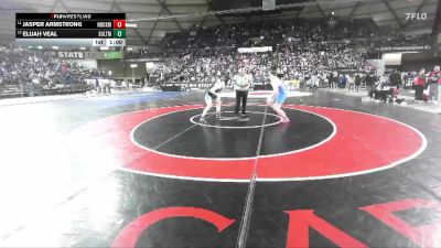 Boys 2A 190 lbs 5th Place Match - Elijah Veal, Sultan vs Jasper Armstrong, Hockinson