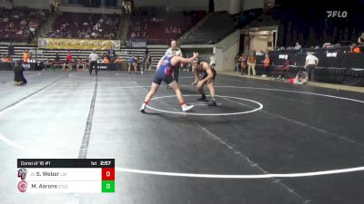 174 lbs Consi Of 16 #1 - Syler Weber, Liberty vs Mitchell Aarons, Springfield Tech CC