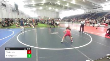 73 lbs 5th Place - Tucker Lotts, Ateam vs Andres Cortes, Rancho Bernardo WC