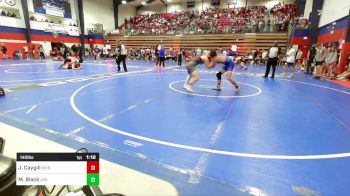 140 lbs Quarterfinal - Julius Caygill, Bixby HS Boys vs Mason Black, Jenks