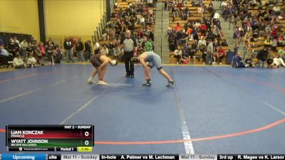 150 lbs Round 1 - Wyatt Johnson, Becker Bulldogs vs Liam Konczak, Pinnacle