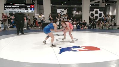 110 lbs Champ. Rd Of 16 - Aubrey Bowman, Michigan vs Elizabeth Valenzuela Smith, Cyclones Wrestling & Fitness