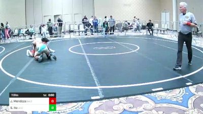 113 lbs Consi Of 8 #1 - Javier Mendoza, Salem Elite Mat Club vs Shane Ito, La Costa Canyon HS