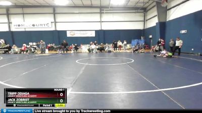 60-69 lbs Round 1 - Tripp Odiaga, Legacy Wrestling Academy vs Jack Zobrist, Legacy Wrestling Academy