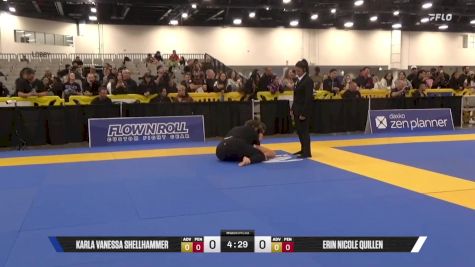 Erin Nicole Quillen vs Karla Vanessa Shellhammer 2025 World IBJJF Jiu-Jitsu No-Gi Championship