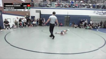 53 lbs Champ. Round 2 - Johnathan Schrenk, Brothers Of Steel Wrestling Club vs Rulon Beck, Bulldog Wrestling Club