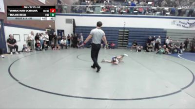 53 lbs Champ. Round 2 - Johnathan Schrenk, Brothers Of Steel Wrestling Club vs Rulon Beck, Bulldog Wrestling Club