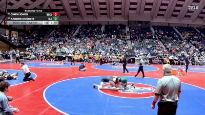 4A-190 lbs Quarterfinal - Owen Jones, Woodland, Cartersville vs Xander Dossett, Ola