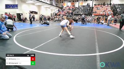 75-80 lbs Rr Rnd 3 - Presley Williams, Sperry Wrestling Club vs Sophia Whitenack, Tiger Trained Wrestling