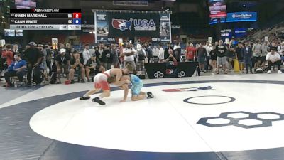 132 lbs Champ. Rd Of 64 - Owen Marshall, Washington vs Cash Bratt, Oklahoma