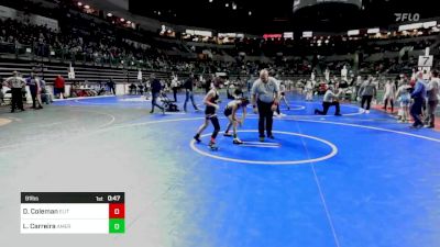 91 lbs Consi Of 16 #2 - Dion Coleman, Elite NJ vs Logan Carreira, American