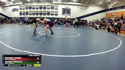 144 lbs Cons. Round 4 - George Prosuch, Lake Catholic vs Anthony Kinney, North Royalton