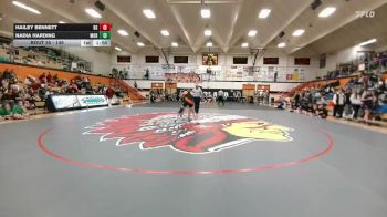145 lbs Quarterfinal - Hailey Bennett, Rock Springs vs Nadia Harding, Moorcroft