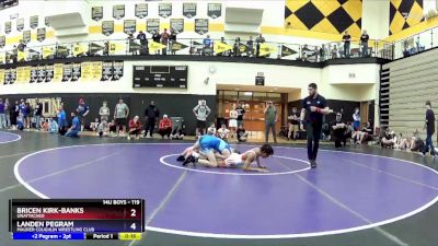 119 lbs Quarterfinal - Bricen Kirk-Banks, Unattached vs Landen Pegram, Maurer Coughlin Wrestling Club