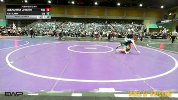 107 lbs Semifinal - Alexandra Loretto, Pacheco vs Lily Lane, Raw Wrestling Club