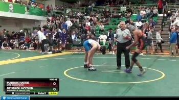 138 lbs Champ. Round 2 - Maddox Harris, Lake (Uniontown) vs De`sekou Mccomb, Washington (Massillon)