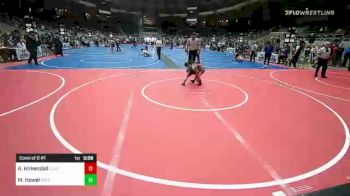 49 lbs Consi Of 8 #1 - Abel Kirkendall, Claremore Youth Wrestling vs Marleigh Howel, Poteau Youth Wrestling Academy