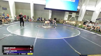 144 lbs Round 3 (8 Team) - Grant Fadler, Missouri vs Torrey Paplow, Minnesota Red