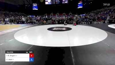 106 lbs Rnd Of 64 - Rowdy Angst, MO vs Jaxsen Jean, IN