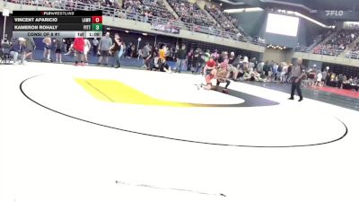 90 lbs Consi Of 8 #1 - Vincent Aparicio, Lawrence Twp vs Kameron Rohaly, Pittsburgh
