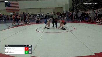 93 lbs Prelims - Sean Kirwin, Kingsway MS vs Mikey Ziniti, Smittys Barn MS