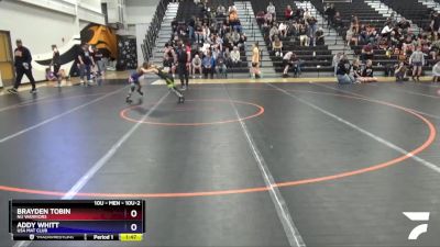 10U-2 lbs Round 1 - Brayden Tobin, Nu Warriors vs Addy Whitt, USA Mat Club