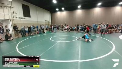 58-63 lbs Round 1 - Chaz Toledo, Amped Wrestling Club vs Case Campbell, Wildcat Wrestling Club