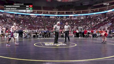 107 lbs First Round - Nathan Schuman, Honesdale vs Gaige Sholly, Huntingdon Area
