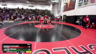 157 lbs Cons. Round 2 - Dominic Scocchera, Eaglecrest vs Carter Henman, Castle View