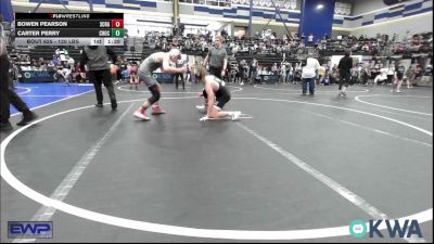 120 lbs Semifinal - Bowen Pearson, Scrap Yard Training vs Carter Perry, Choctaw Ironman Youth Wrestling