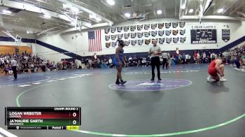 215 lbs Champ. Round 2 - Ja`Maurie Garth, Brunswick vs Logan Webster, Chardon