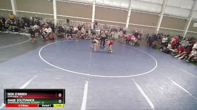 102 lbs Round 1 (4 Team) - Nox O`Brien, Utah Gold vs Gage Southwick, Sanderson Wrestling Academy