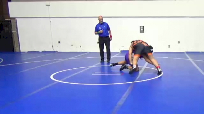 195 lbs Champ. Round 1 - Joshua Gomez, Merced High School Wrestling vs ...
